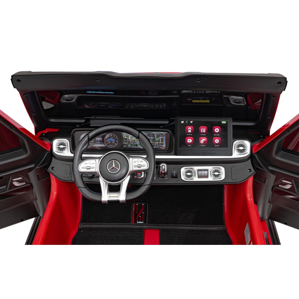 JOKO Veľké Elektrické Autíčko Mercedes Benz G63 AMG XXL STRONG 2x280W, 2x24V, Dvojmiestne kožené sedadlo, Vyberateľný MP4 panel,