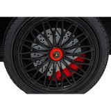 JOKO Veľké Elektrické Autíčko Lamborghini Aventador SV, kožené sedadlo, penové kolesá, nosnosť 100kg, 2x200W, 24V, sivé