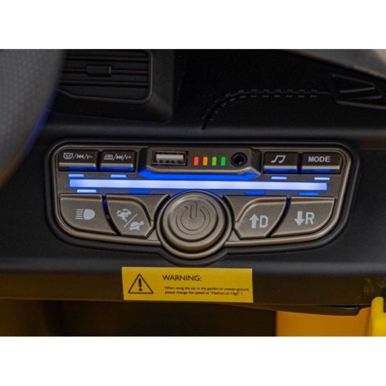 JOKO Elektrické Autíčko Maserati MC20 GT2 4x4, penové kolesá, kožené sedadlo, Rádio, žlté