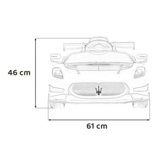 JOKO Elektrické Autíčko Maserati MC20 GT2 4x4, penové kolesá, kožené sedadlo, Rádio, žlté