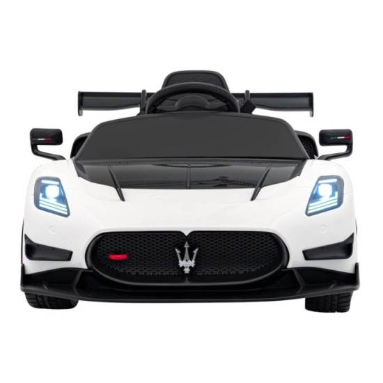 JOKO Elektrické Autíčko Maserati MC20 GT2 4x4, penové kolesá, kožené sedadlo, Rádio, biele