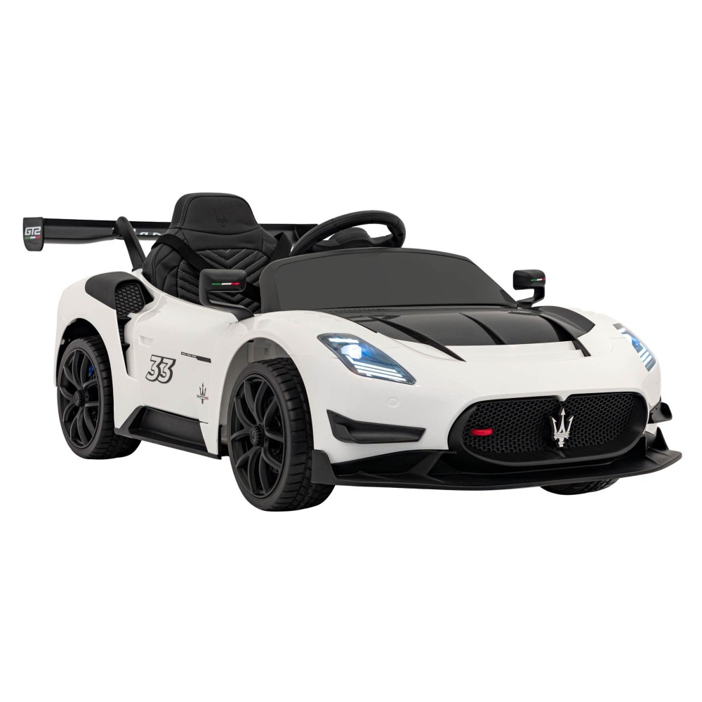 JOKO Elektrické Autíčko Maserati MC20 GT2 4x4, penové kolesá, kožené sedadlo, Rádio, biele