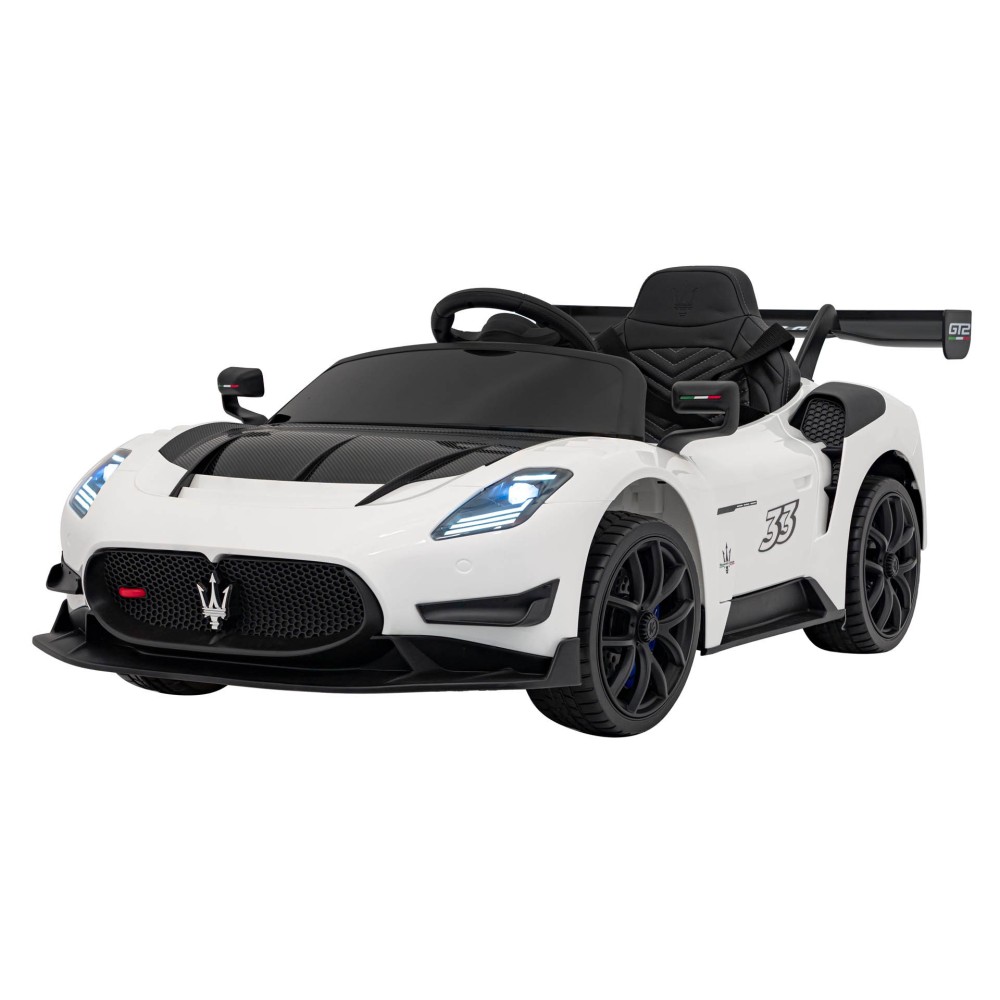 JOKO Elektrické Autíčko Maserati MC20 GT2 4x4, penové kolesá, kožené sedadlo, Rádio, biele