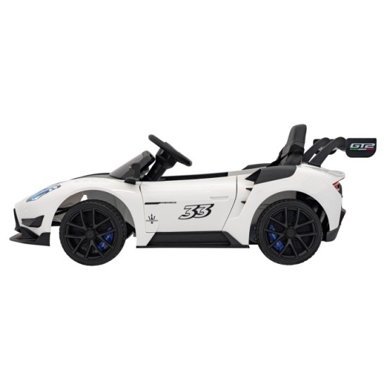JOKO Elektrické Autíčko Maserati MC20 GT2 4x4, penové kolesá, kožené sedadlo, Rádio, biele