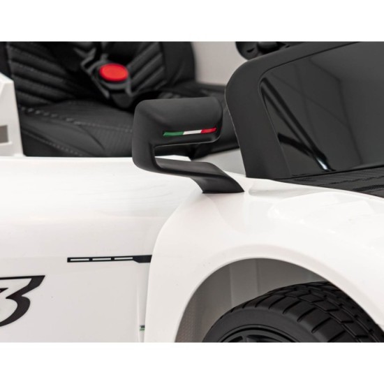 JOKO Elektrické Autíčko Maserati MC20 GT2 4x4, penové kolesá, kožené sedadlo, Rádio, biele
