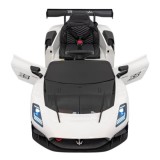 JOKO Elektrické Autíčko Maserati MC20 GT2 4x4, penové kolesá, kožené sedadlo, Rádio, biele
