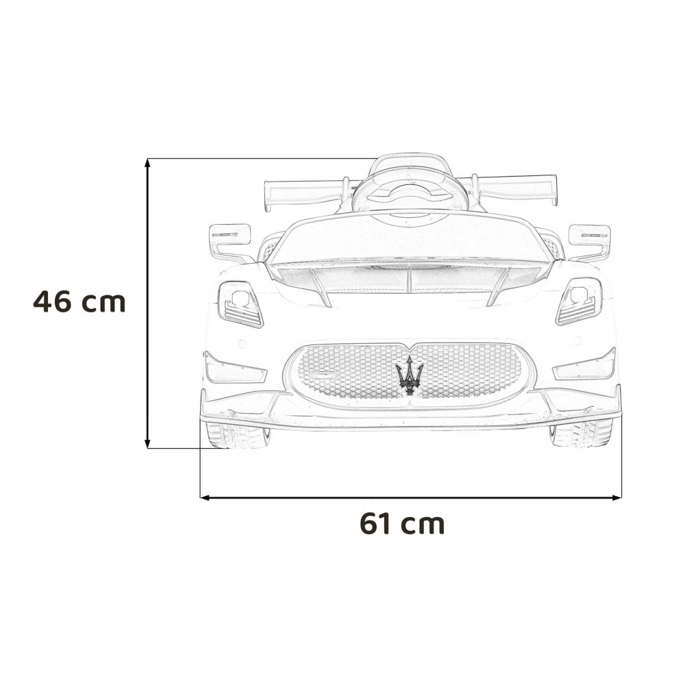JOKO Elektrické Autíčko Maserati MC20 GT2 4x4, penové kolesá, kožené sedadlo, Rádio, biele
