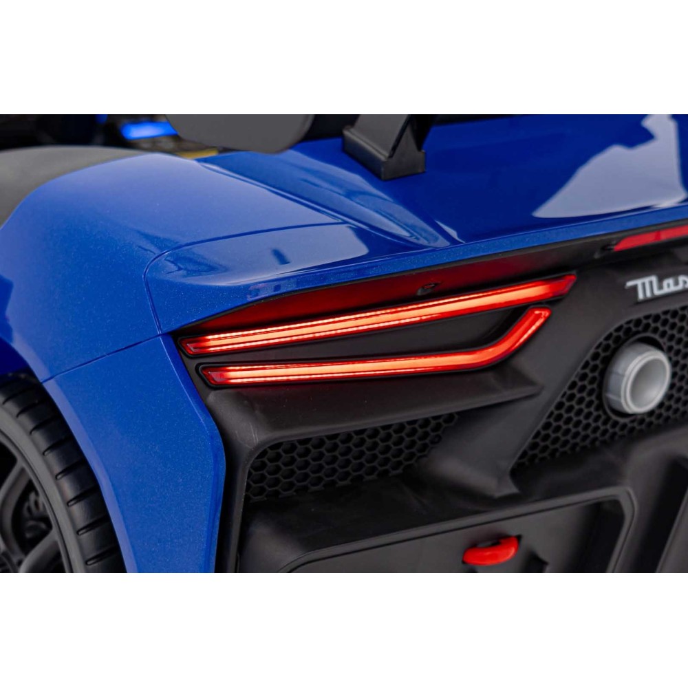 JOKO Elektrické Autíčko Maserati MC20 GT2 4x4, penové kolesá, kožené sedadlo, Rádio, modré
