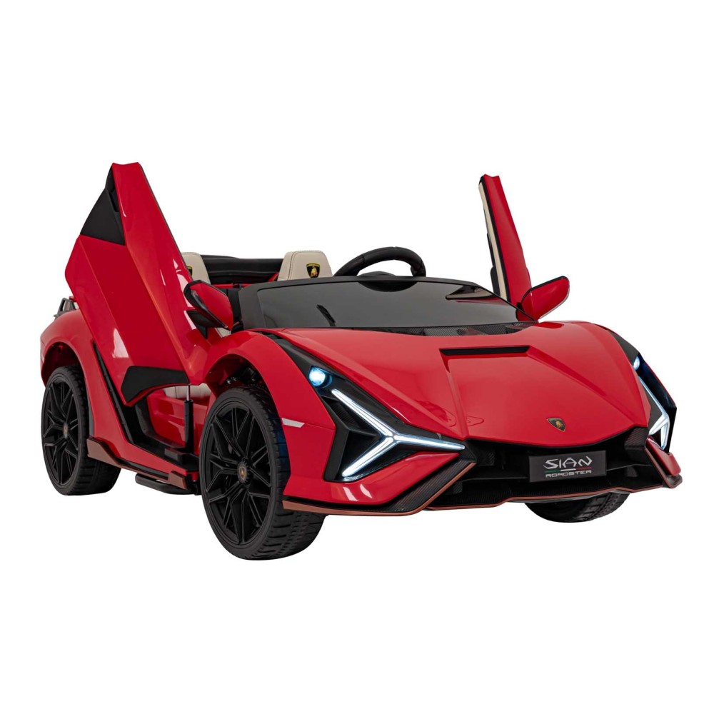 JOKO Elektrické Autíčko Lamborghini SIAN 4x4 400W 24V, Dvojmiestne Kožené sedadlo + Sedadlo pre RODIČA, penové kolesá, nosnosť 5