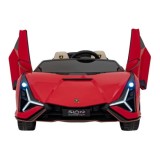 JOKO Elektrické Autíčko Lamborghini SIAN 4x4 400W 24V, Dvojmiestne Kožené sedadlo + Sedadlo pre RODIČA, penové kolesá, nosnosť 5