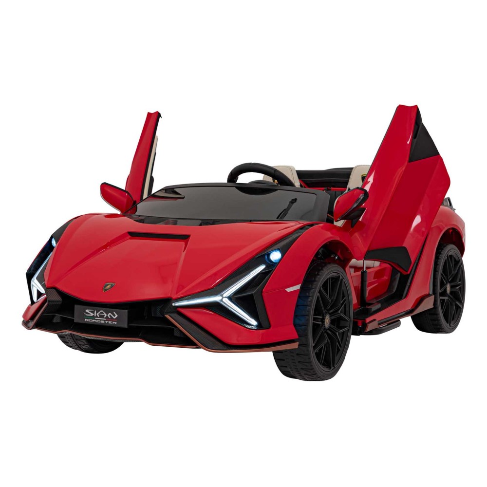 JOKO Elektrické Autíčko Lamborghini SIAN 4x4 400W 24V, Dvojmiestne Kožené sedadlo + Sedadlo pre RODIČA, penové kolesá, nosnosť 5