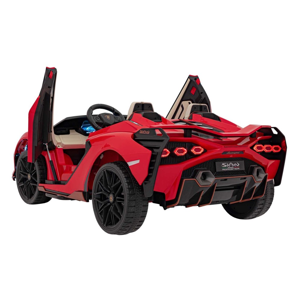 JOKO Elektrické Autíčko Lamborghini SIAN 4x4 400W 24V, Dvojmiestne Kožené sedadlo + Sedadlo pre RODIČA, penové kolesá, nosnosť 5