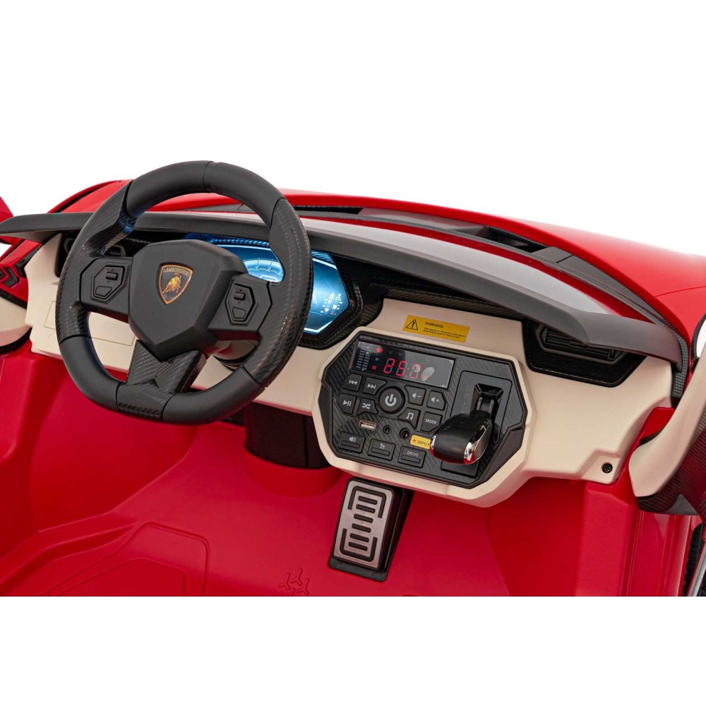 JOKO Elektrické Autíčko Lamborghini SIAN 4x4 400W 24V, Dvojmiestne Kožené sedadlo + Sedadlo pre RODIČA, penové kolesá, nosnosť 5
