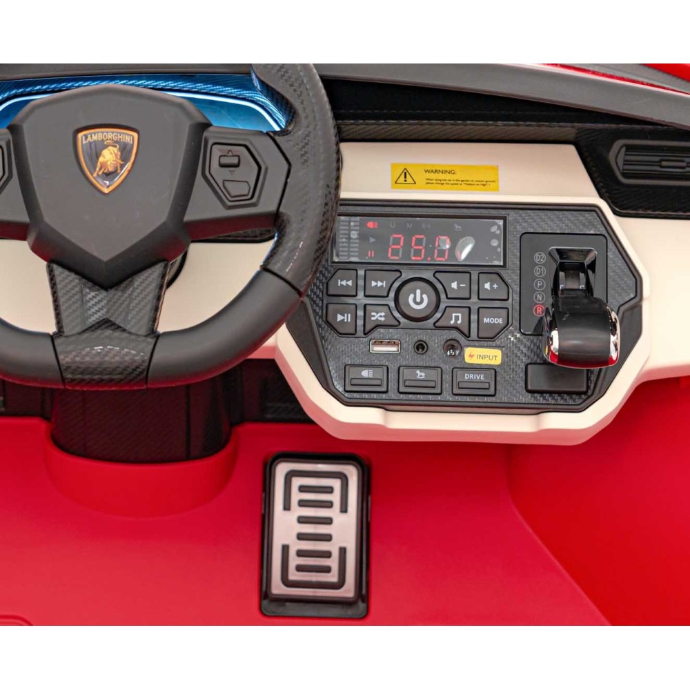 JOKO Elektrické Autíčko Lamborghini SIAN 4x4 400W 24V, Dvojmiestne Kožené sedadlo + Sedadlo pre RODIČA, penové kolesá, nosnosť 5