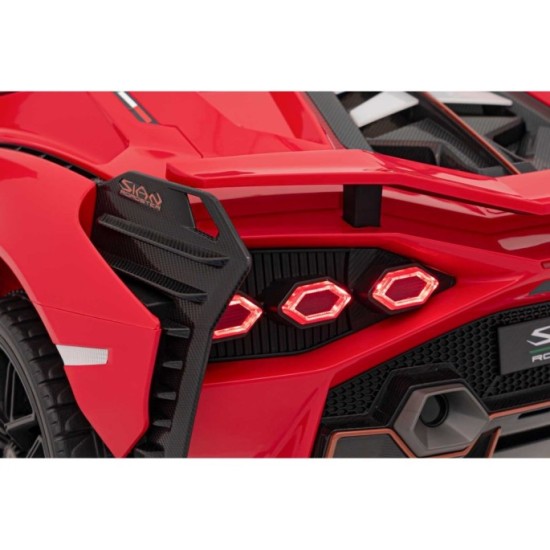 JOKO Elektrické Autíčko Lamborghini SIAN 4x4 400W 24V, Dvojmiestne Kožené sedadlo + Sedadlo pre RODIČA, penové kolesá, nosnosť 5