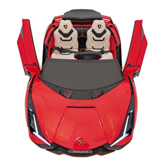 JOKO Elektrické Autíčko Lamborghini SIAN 4x4 400W 24V, Dvojmiestne Kožené sedadlo + Sedadlo pre RODIČA, penové kolesá, nosnosť 5