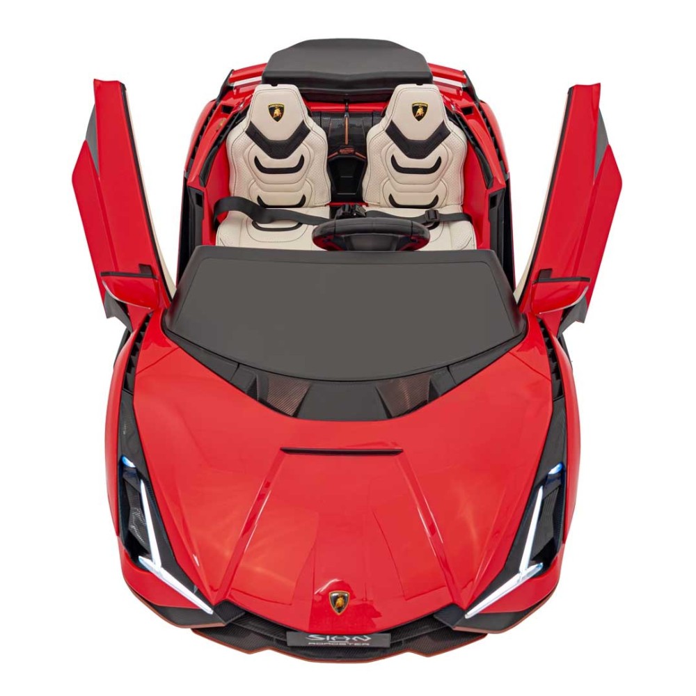JOKO Elektrické Autíčko Lamborghini SIAN 4x4 400W 24V, Dvojmiestne Kožené sedadlo + Sedadlo pre RODIČA, penové kolesá, nosnosť 5