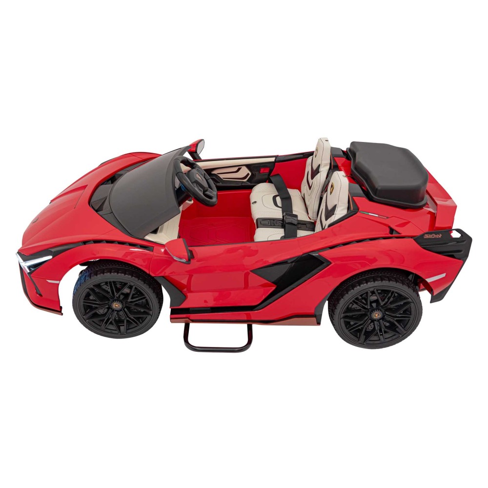 JOKO Elektrické Autíčko Lamborghini SIAN 4x4 400W 24V, Dvojmiestne Kožené sedadlo + Sedadlo pre RODIČA, penové kolesá, nosnosť 5