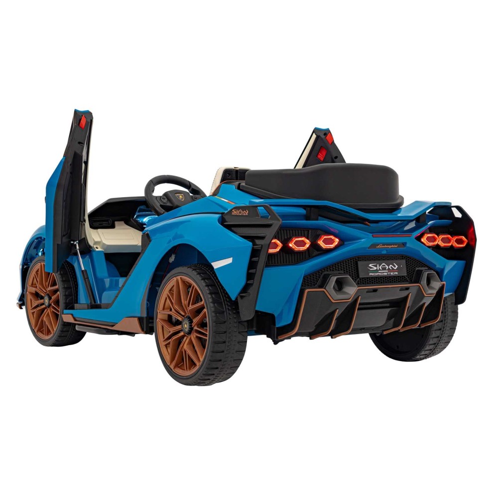 JOKO Elektrické Autíčko Lamborghini SIAN 4x4 400W 24V, Dvojmiestne Kožené sedadlo + Sedadlo pre RODIČA, penové kolesá, nosnosť 5
