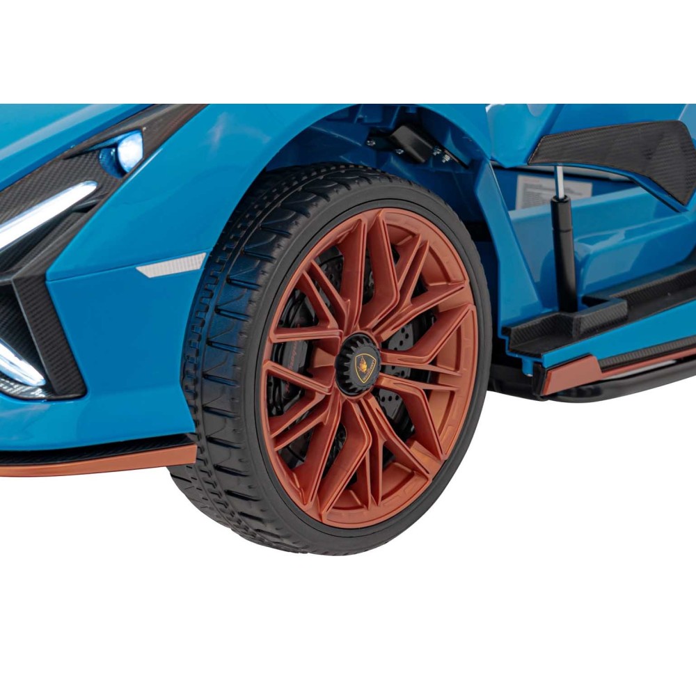 JOKO Elektrické Autíčko Lamborghini SIAN 4x4 400W 24V, Dvojmiestne Kožené sedadlo + Sedadlo pre RODIČA, penové kolesá, nosnosť 5