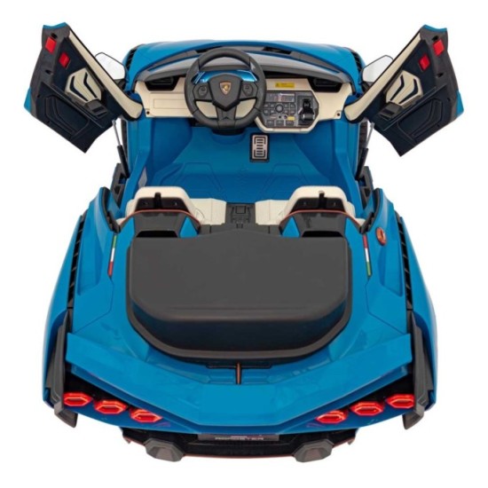 JOKO Elektrické Autíčko Lamborghini SIAN 4x4 400W 24V, Dvojmiestne Kožené sedadlo + Sedadlo pre RODIČA, penové kolesá, nosnosť 5