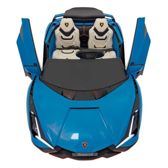 JOKO Elektrické Autíčko Lamborghini SIAN 4x4 400W 24V, Dvojmiestne Kožené sedadlo + Sedadlo pre RODIČA, penové kolesá, nosnosť 5