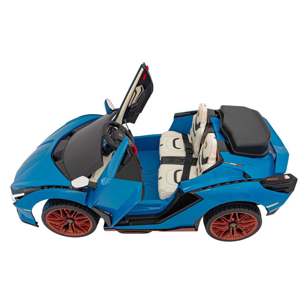 JOKO Elektrické Autíčko Lamborghini SIAN 4x4 400W 24V, Dvojmiestne Kožené sedadlo + Sedadlo pre RODIČA, penové kolesá, nosnosť 5