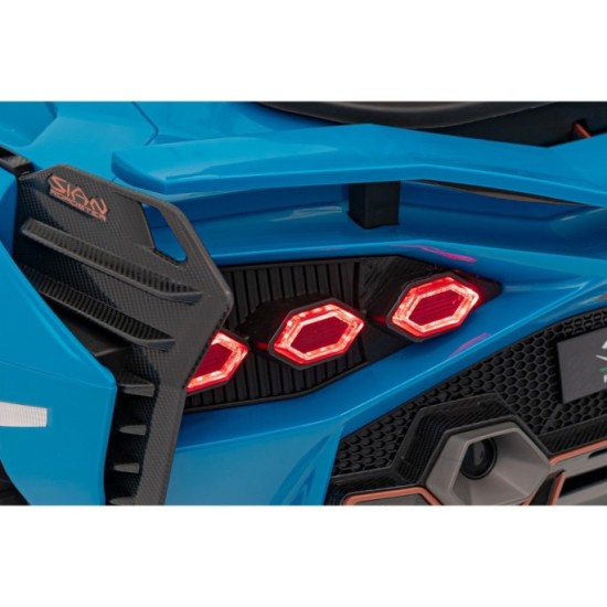 JOKO Elektrické Autíčko Lamborghini SIAN 4x4 400W 24V, Dvojmiestne Kožené sedadlo + Sedadlo pre RODIČA, penové kolesá, nosnosť 5