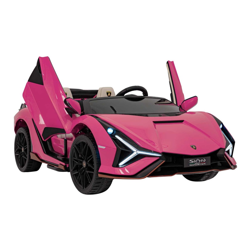 JOKO Elektrické Autíčko Lamborghini SIAN 4x4 400W 24V, Dvojmiestne Kožené sedadlo + Sedadlo pre RODIČA, penové kolesá, nosnosť 5