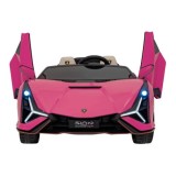 JOKO Elektrické Autíčko Lamborghini SIAN 4x4 400W 24V, Dvojmiestne Kožené sedadlo + Sedadlo pre RODIČA, penové kolesá, nosnosť 5