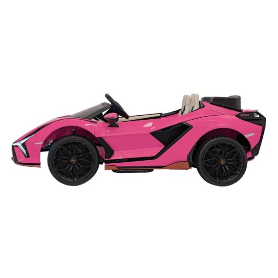 JOKO Elektrické Autíčko Lamborghini SIAN 4x4 400W 24V, Dvojmiestne Kožené sedadlo + Sedadlo pre RODIČA, penové kolesá, nosnosť 5