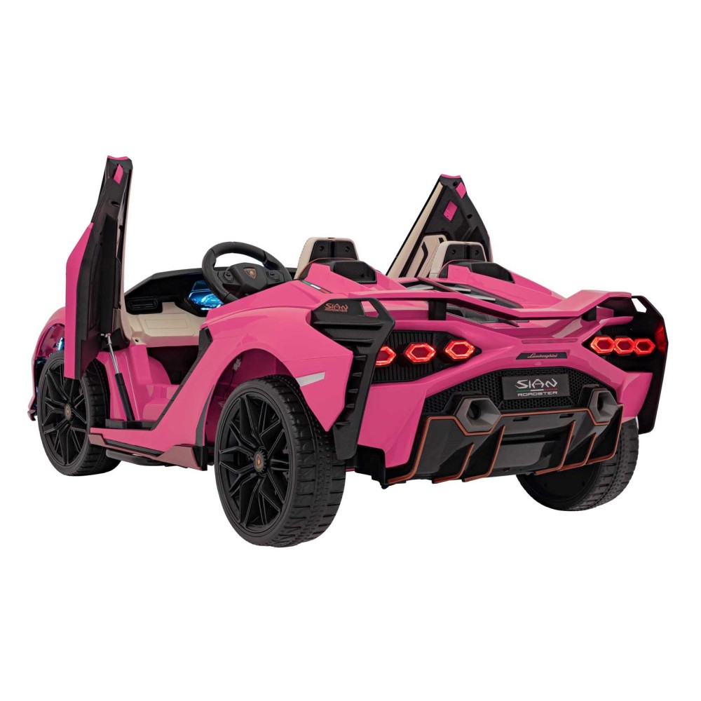 JOKO Elektrické Autíčko Lamborghini SIAN 4x4 400W 24V, Dvojmiestne Kožené sedadlo + Sedadlo pre RODIČA, penové kolesá, nosnosť 5