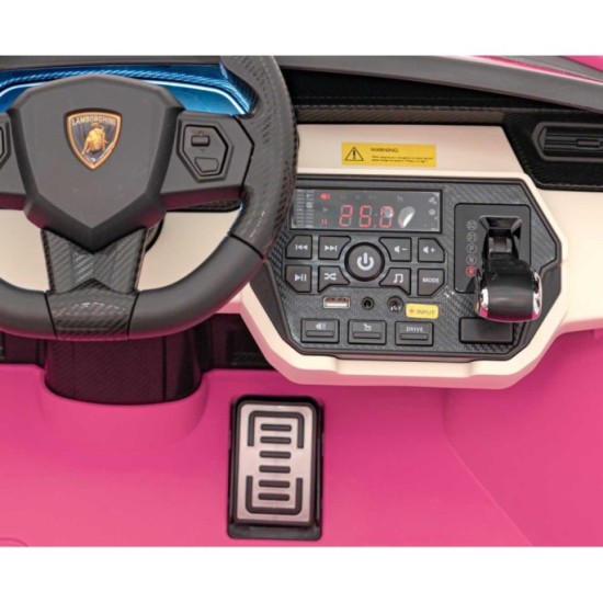 JOKO Elektrické Autíčko Lamborghini SIAN 4x4 400W 24V, Dvojmiestne Kožené sedadlo + Sedadlo pre RODIČA, penové kolesá, nosnosť 5