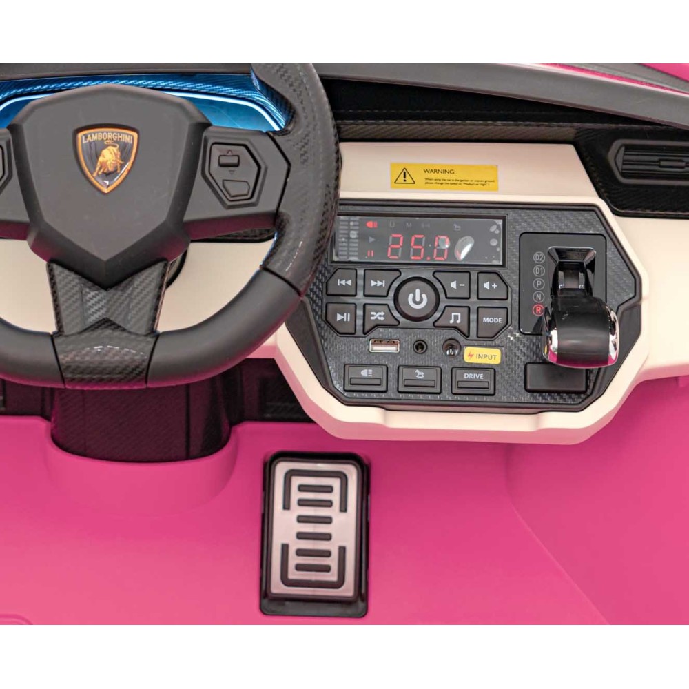 JOKO Elektrické Autíčko Lamborghini SIAN 4x4 400W 24V, Dvojmiestne Kožené sedadlo + Sedadlo pre RODIČA, penové kolesá, nosnosť 5
