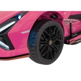JOKO Elektrické Autíčko Lamborghini SIAN 4x4 400W 24V, Dvojmiestne Kožené sedadlo + Sedadlo pre RODIČA, penové kolesá, nosnosť 5
