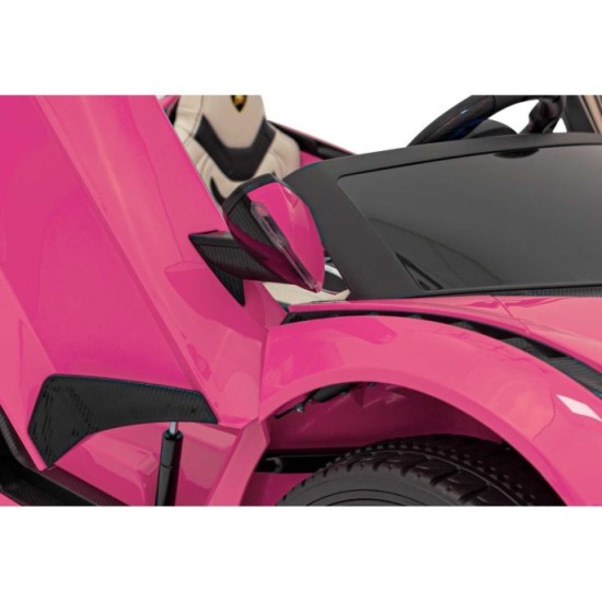 JOKO Elektrické Autíčko Lamborghini SIAN 4x4 400W 24V, Dvojmiestne Kožené sedadlo + Sedadlo pre RODIČA, penové kolesá, nosnosť 5