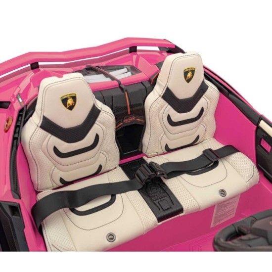 JOKO Elektrické Autíčko Lamborghini SIAN 4x4 400W 24V, Dvojmiestne Kožené sedadlo + Sedadlo pre RODIČA, penové kolesá, nosnosť 5