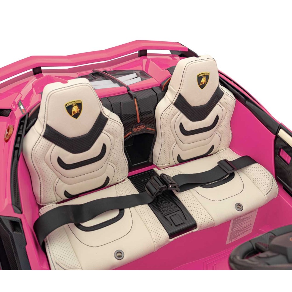 JOKO Elektrické Autíčko Lamborghini SIAN 4x4 400W 24V, Dvojmiestne Kožené sedadlo + Sedadlo pre RODIČA, penové kolesá, nosnosť 5