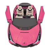 JOKO Elektrické Autíčko Lamborghini SIAN 4x4 400W 24V, Dvojmiestne Kožené sedadlo + Sedadlo pre RODIČA, penové kolesá, nosnosť 5