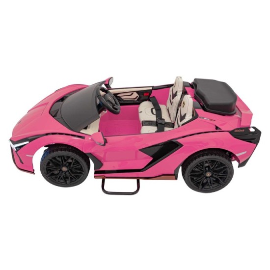 JOKO Elektrické Autíčko Lamborghini SIAN 4x4 400W 24V, Dvojmiestne Kožené sedadlo + Sedadlo pre RODIČA, penové kolesá, nosnosť 5