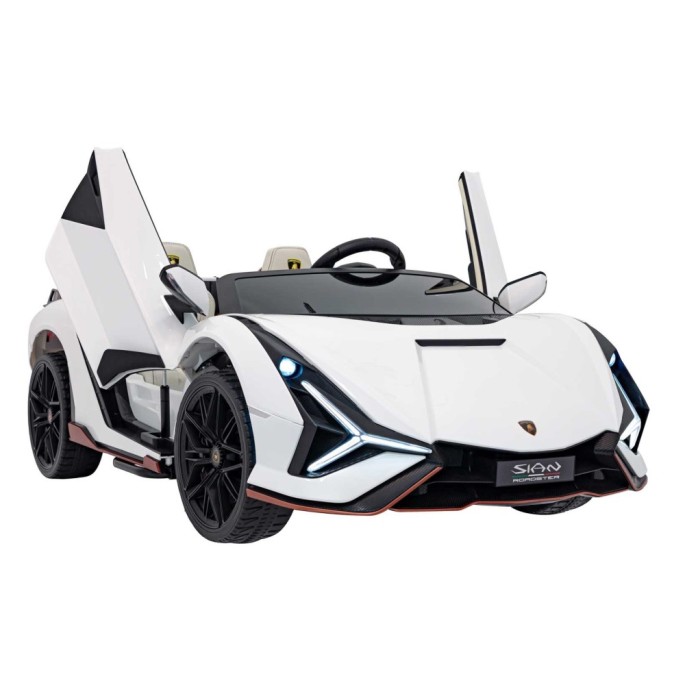 JOKO Elektrické Autíčko Lamborghini SIAN 4x4 400W 24V, Dvojmiestne Kožené sedadlo + Sedadlo pre RODIČA, penové kolesá, nosnosť 5