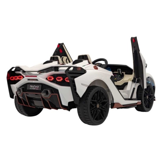 JOKO Elektrické Autíčko Lamborghini SIAN 4x4 400W 24V, Dvojmiestne Kožené sedadlo + Sedadlo pre RODIČA, penové kolesá, nosnosť 5