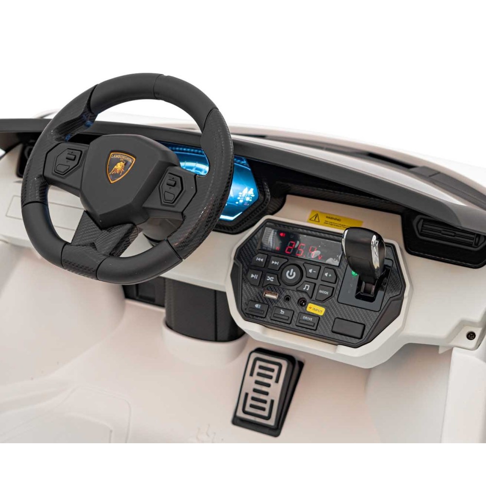 JOKO Elektrické Autíčko Lamborghini SIAN 4x4 400W 24V, Dvojmiestne Kožené sedadlo + Sedadlo pre RODIČA, penové kolesá, nosnosť 5