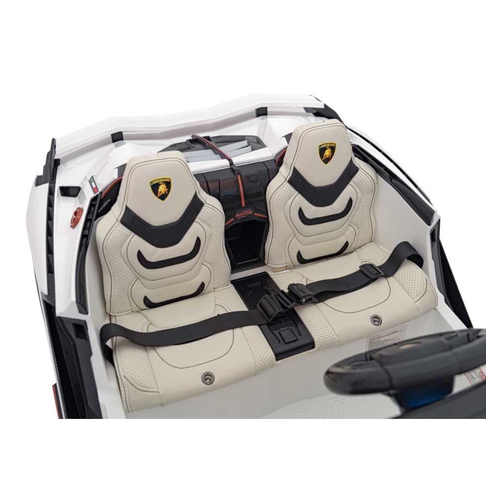 JOKO Elektrické Autíčko Lamborghini SIAN 4x4 400W 24V, Dvojmiestne Kožené sedadlo + Sedadlo pre RODIČA, penové kolesá, nosnosť 5