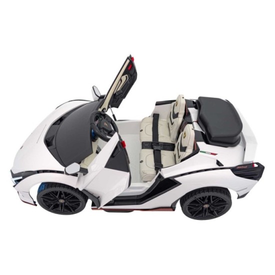 JOKO Elektrické Autíčko Lamborghini SIAN 4x4 400W 24V, Dvojmiestne Kožené sedadlo + Sedadlo pre RODIČA, penové kolesá, nosnosť 5