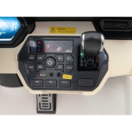 JOKO Elektrické Autíčko Lamborghini SIAN 4x4 400W 24V, Dvojmiestne Kožené sedadlo + Sedadlo pre RODIČA, penové kolesá, nosnosť 5