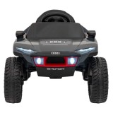 JOKO Elektrické autíčko Audi RSQ E-TRON, penové kolesá, kožené sedadlo, Rádio, čierne