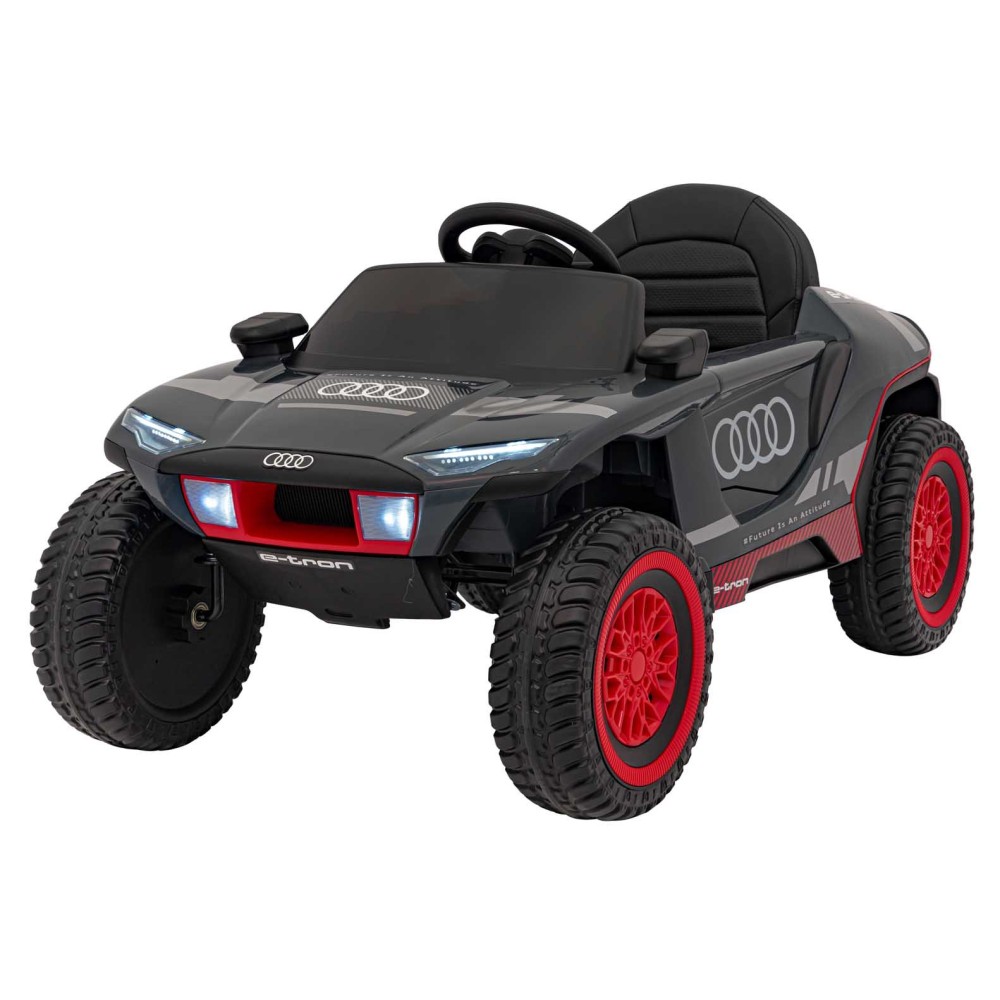 JOKO Elektrické autíčko Audi RSQ E-TRON, penové kolesá, kožené sedadlo, Rádio, čierne