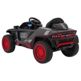JOKO Elektrické autíčko Audi RSQ E-TRON, penové kolesá, kožené sedadlo, Rádio, čierne