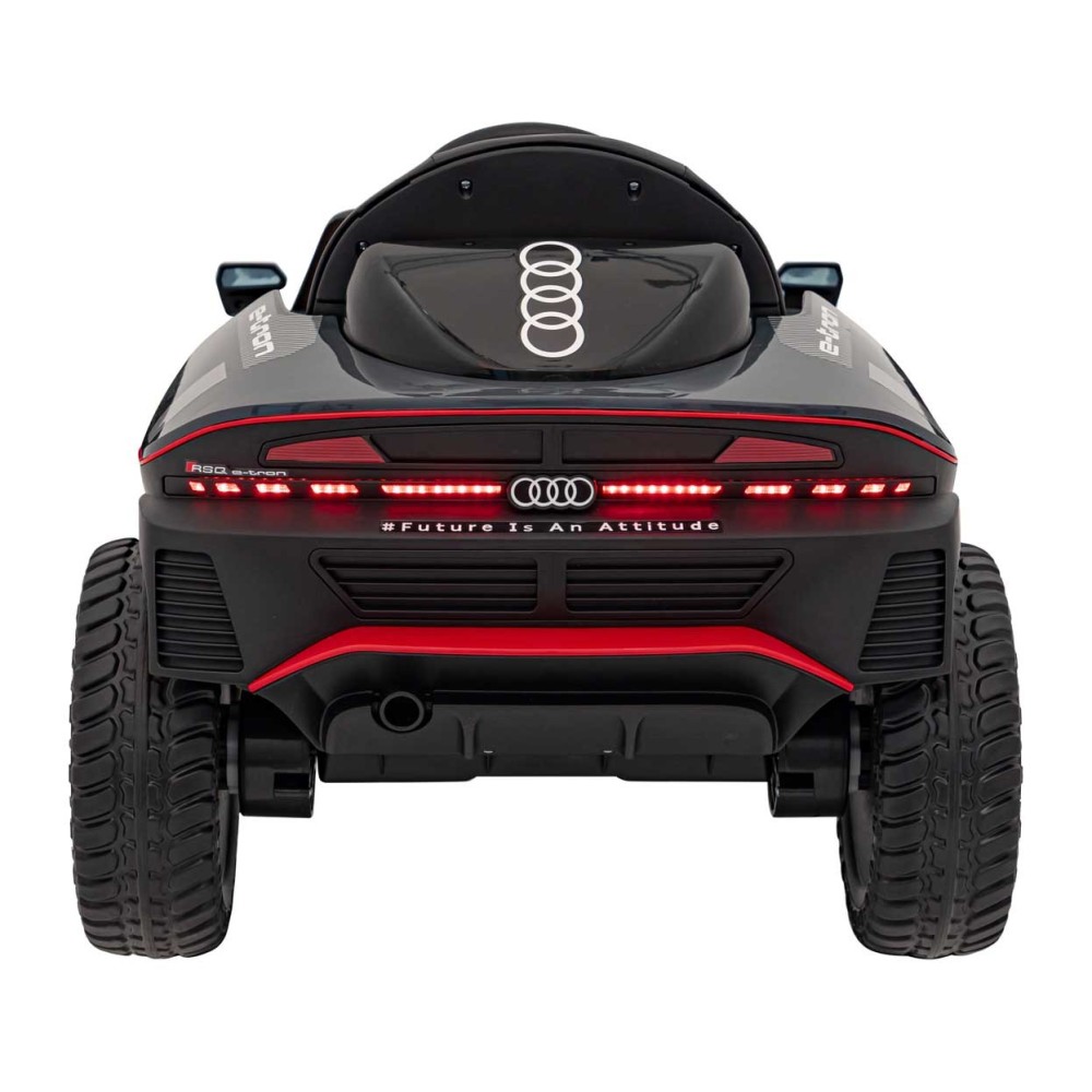 JOKO Elektrické autíčko Audi RSQ E-TRON, penové kolesá, kožené sedadlo, Rádio, čierne